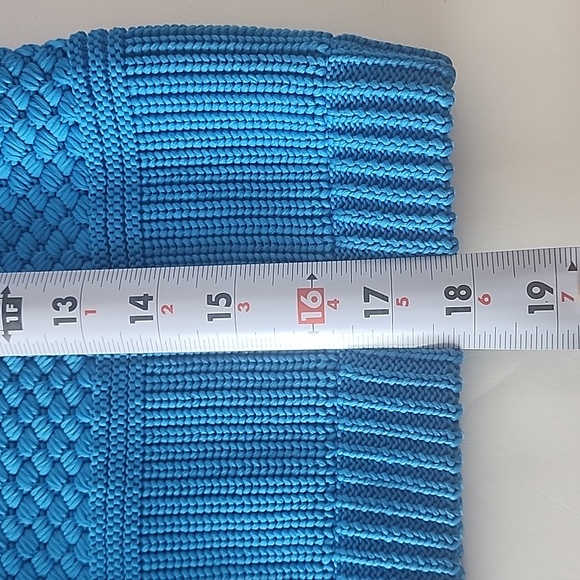 Tibi Bright Blue Sailor Cropped Sweater, sz M - Picture 7 of 10